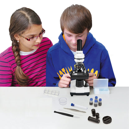 Microscope Bresser Junior Biolux SEL 40x-1600x with adapter for smartphone + case (8855610GYE000)