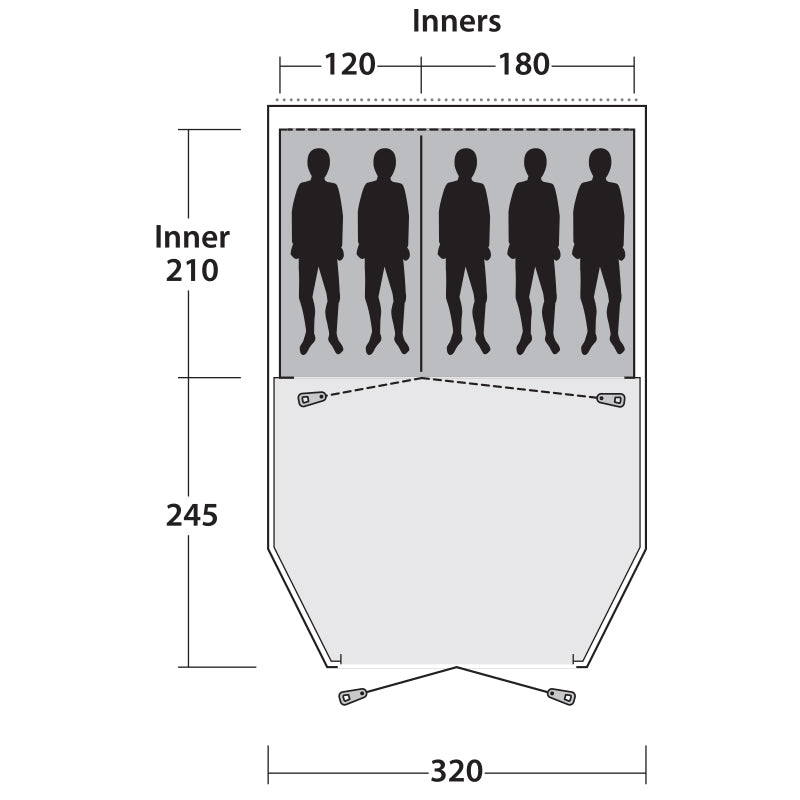 Outwell Dash 5 Blue (111048)