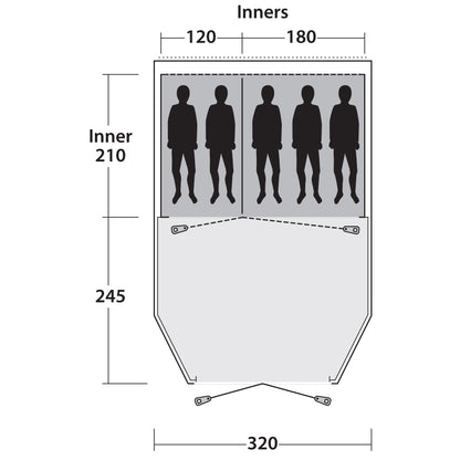 Outwell Dash 5 Blue (111048)