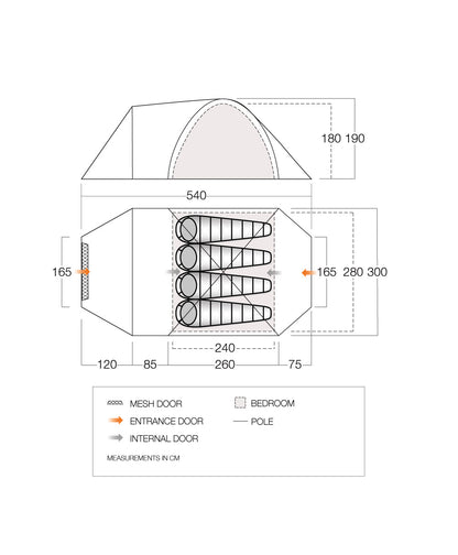 Mantle Vango Mokala 450 Mineral Green (TETMOKALA000001)