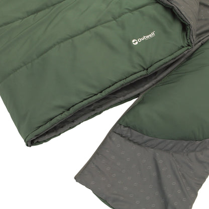 Sleeping bag Outwell Contour Lux XL Reversible/-1°C Green Left (230299)