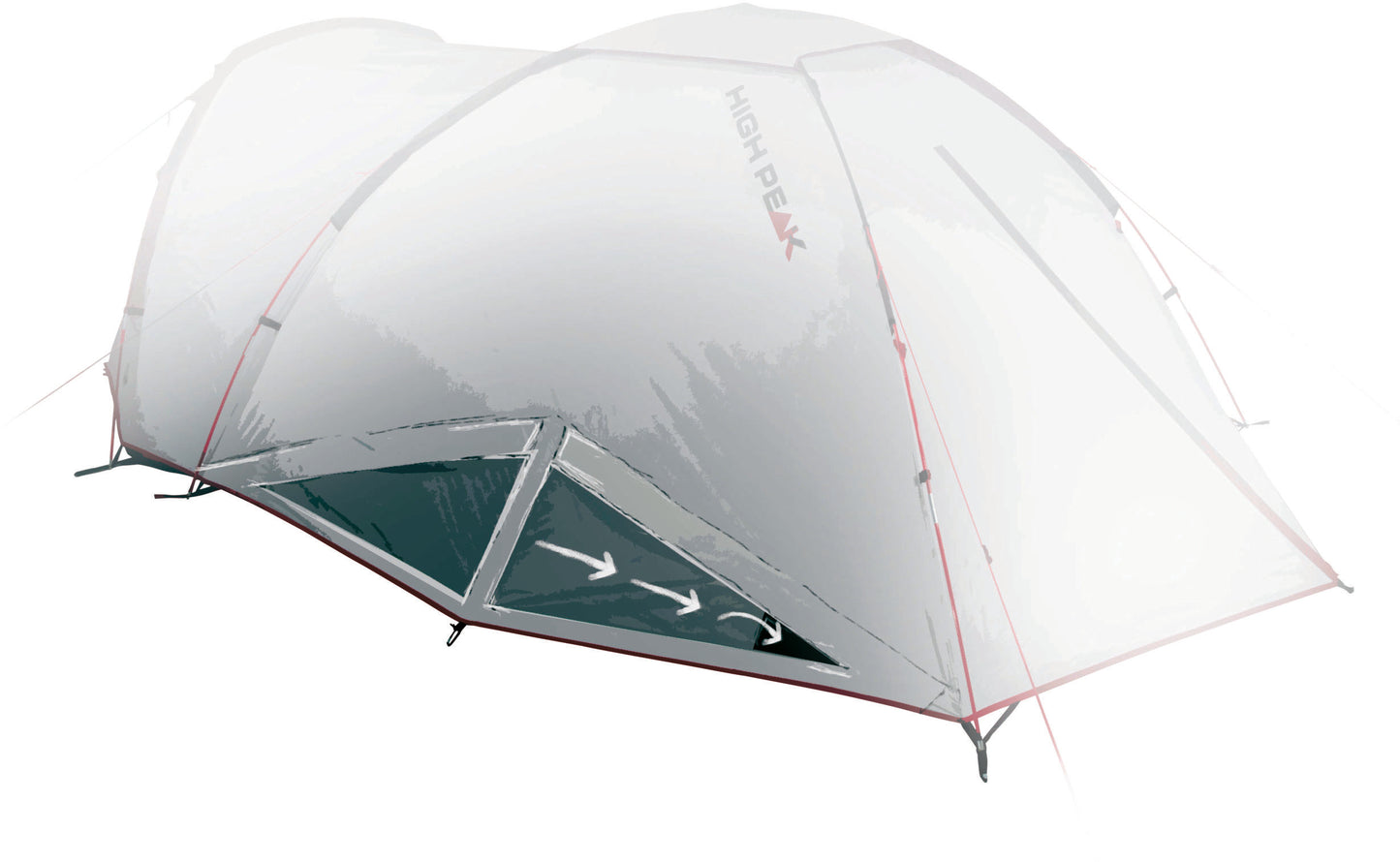 Trimis tent High Peak Nevada 3.1 Deep Forest (10351)