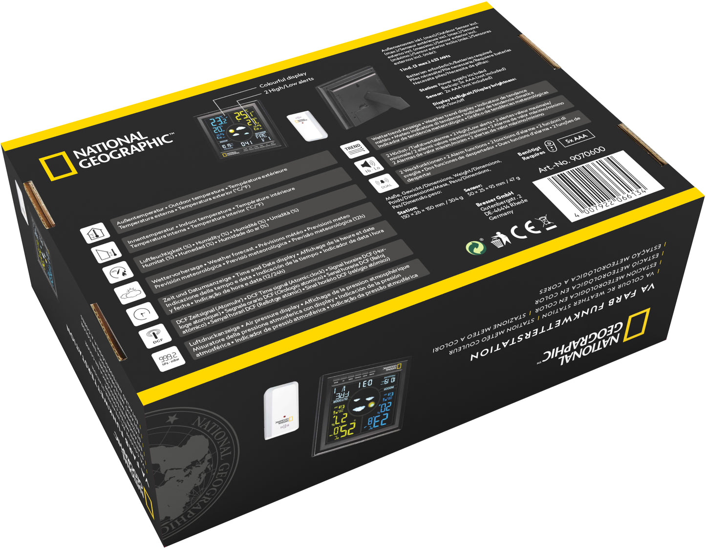 Weather station National Geographic VA Color (Black) (9070600)