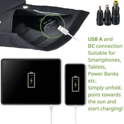 Portable charging device Sonya panel Bresser Mobile Solar Charger 21 Watt USB DC (3810030)