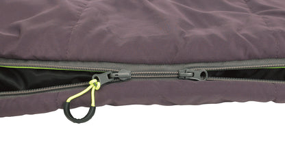 Sleeping bag Outwell Contour Reversible/+2°C Dark Purple Right (230372)