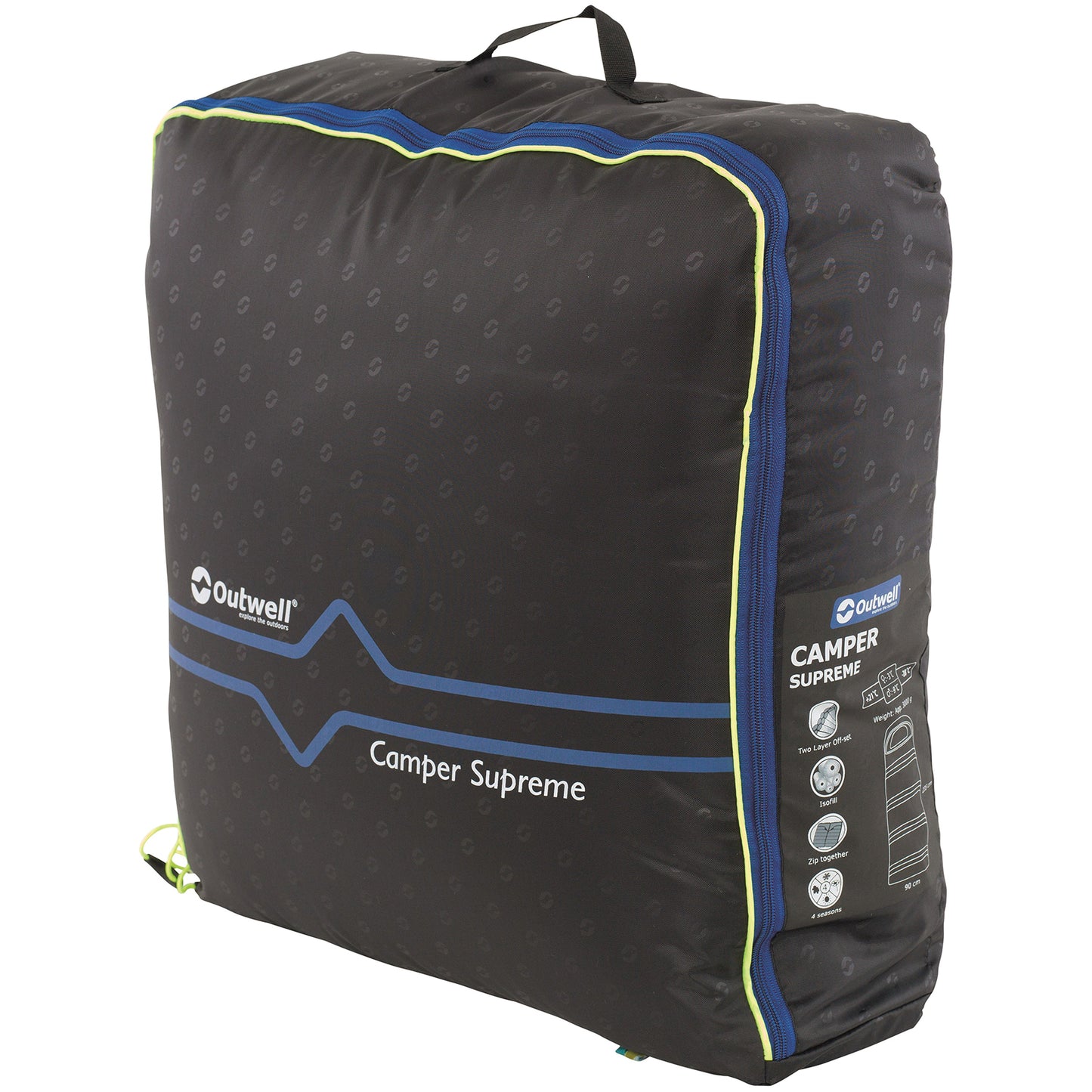 Sleeping bag Outwell Camper Supreme/-9°C Petrol Blue Left (230352)
