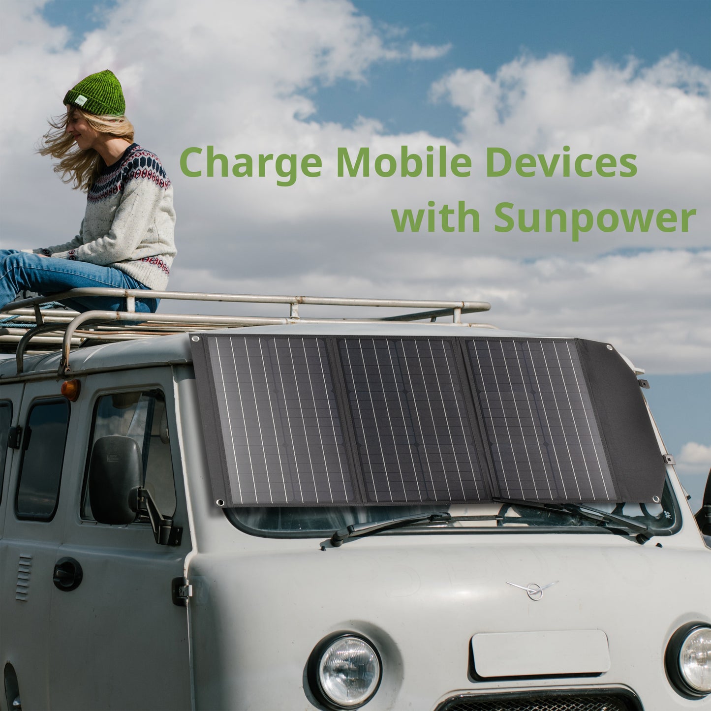 Portable charging device Sonya panel Bresser Mobile Solar Charger 90 Watt USB DC (3810060)