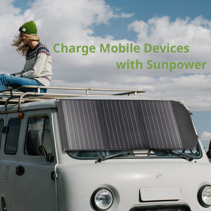 Portable charging device Sonya panel Bresser Mobile Solar Charger 90 Watt USB DC (3810060)