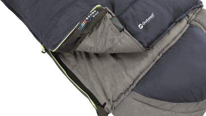 Sleeping bag Outwell Contour Lux Reversible/-3°C Deep Blue Left (230366)