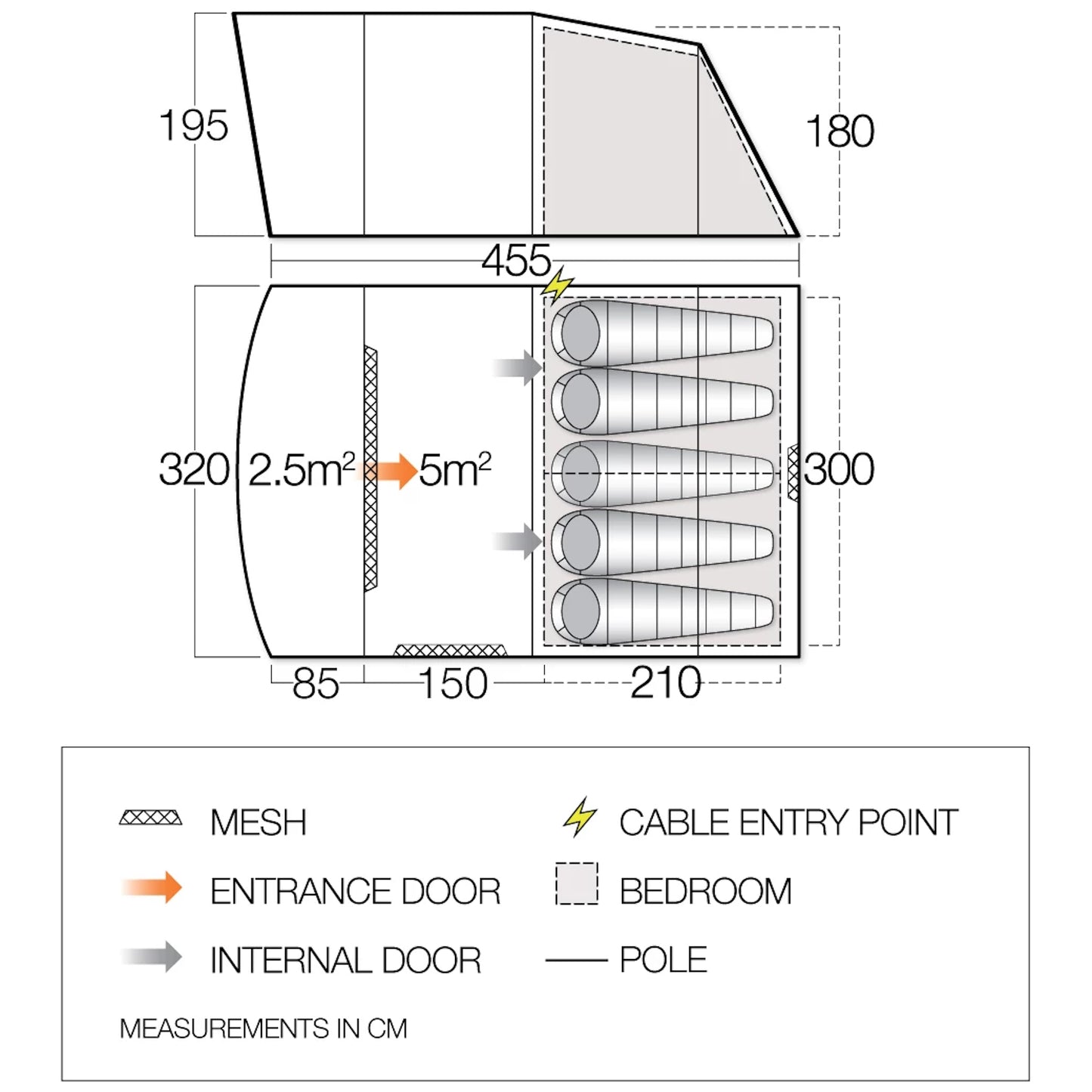 Tennis mantle Vango Harris 500 Mineral Green (TETHARRIS000002)