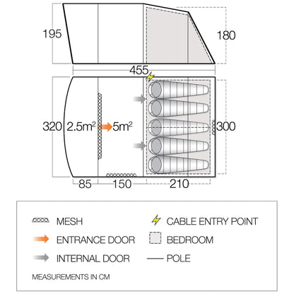Tennis mantle Vango Harris 500 Mineral Green (TETHARRIS000002)