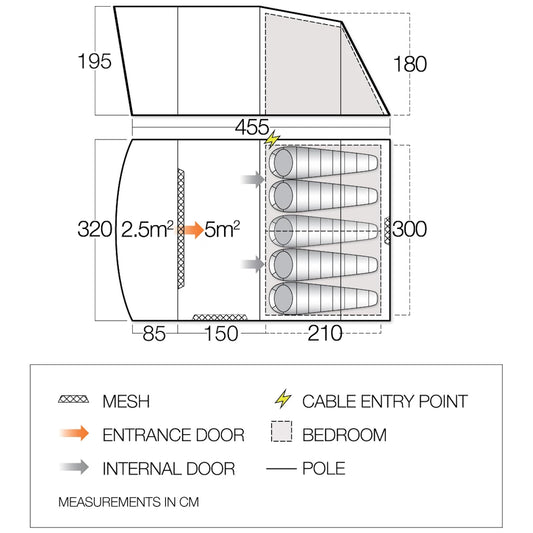 Tennis mantle Vango Harris 500 Mineral Green (TETHARRIS000002)