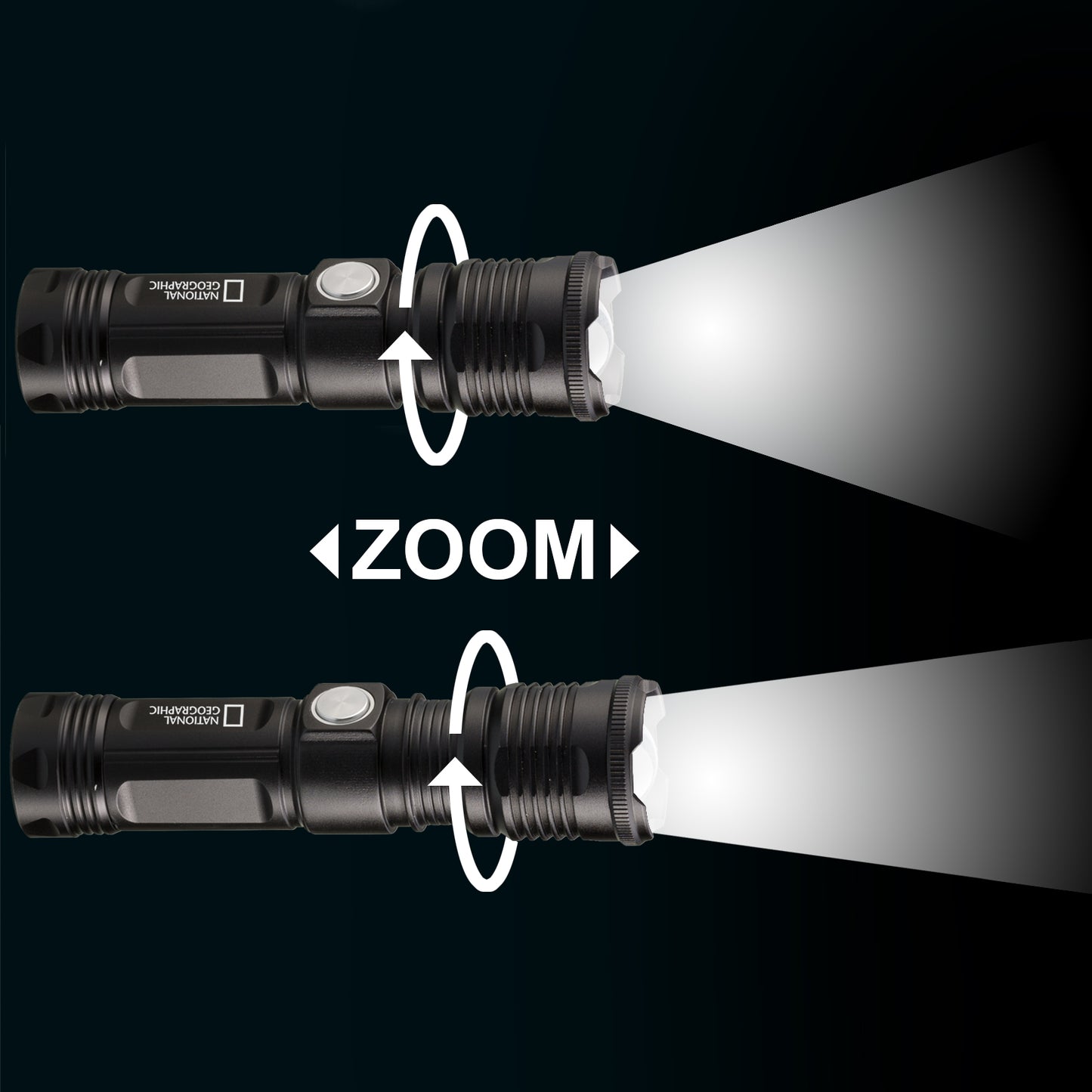 Likhtar National Geographic Iluminos Led Zoom Flashlight 1000 lm (9082400)