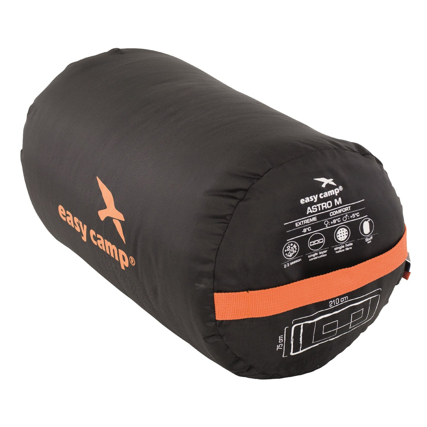 Sleeping bag Easy Camp Astro M/+5°C Blue Right (240145)