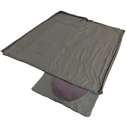Sleeping bag Outwell Contour Reversible/+2°C Dark Purple Right (230372)