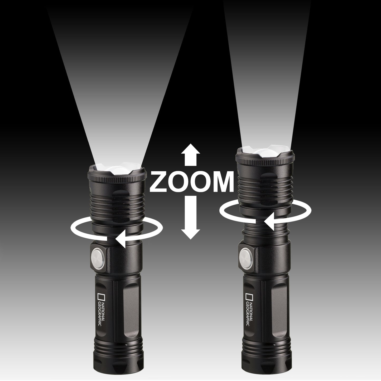 Likhtar National Geographic Iluminos Led Zoom Flashlight 1000 lm (9082400)