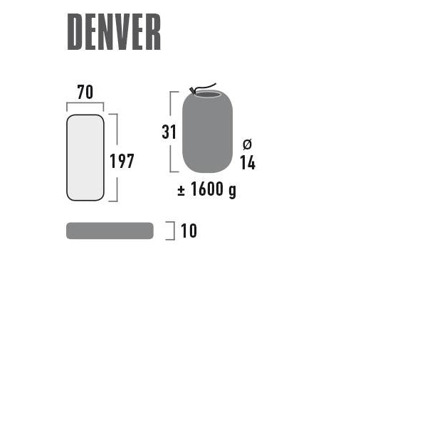 Inflatable Kilimok High Peak Denver 10 cm Citronelle (41027)