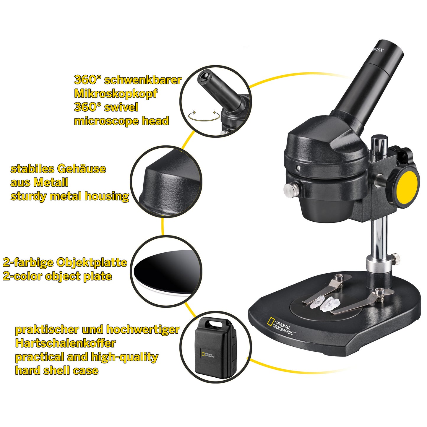 Microscope National Geographic Mono 20x (with case) (9119100)