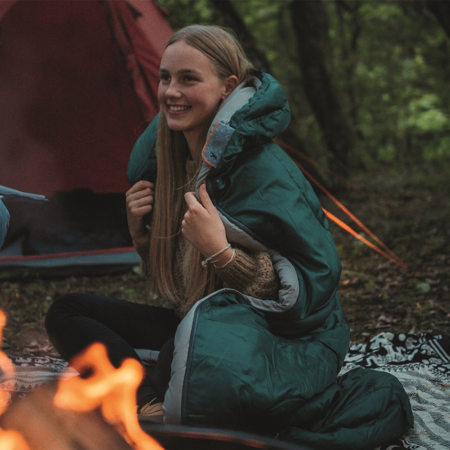 Sleeping bag Easy Camp Cosmos/+8°C Green Left (240150)