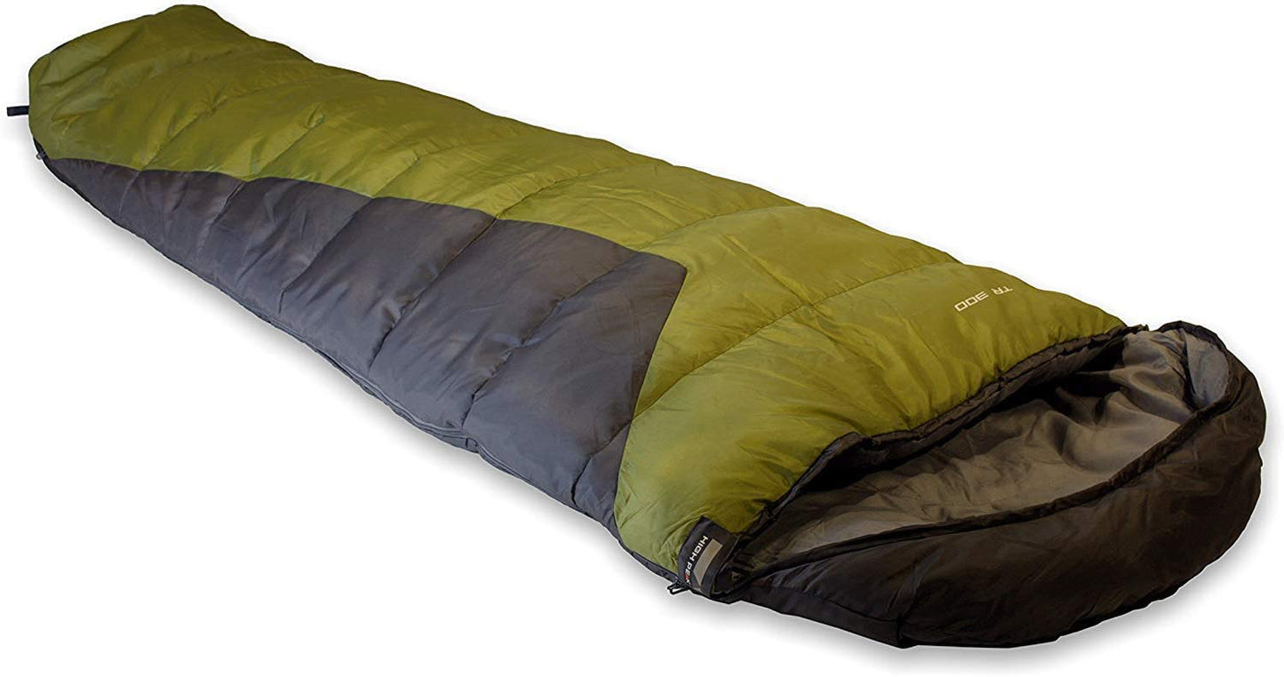 Спальний мішок High Peak TR 300/0°C Dark Grey/Green Left (23019)