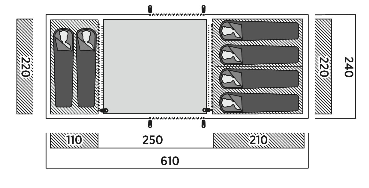 Six-month tent Easy Camp Leka Twin 6 (120492)