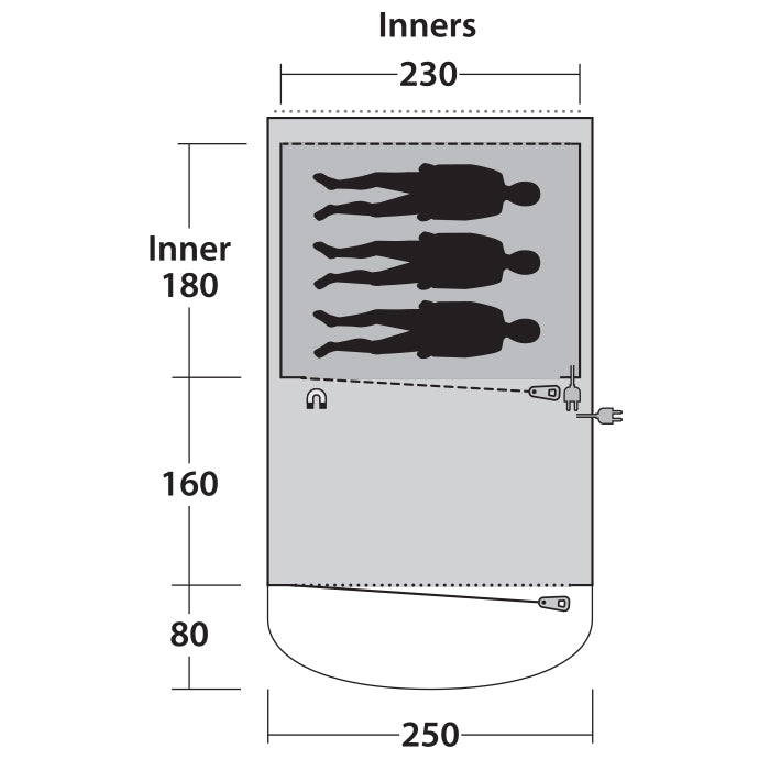 Outwell Oakwood 3 Green (111208)