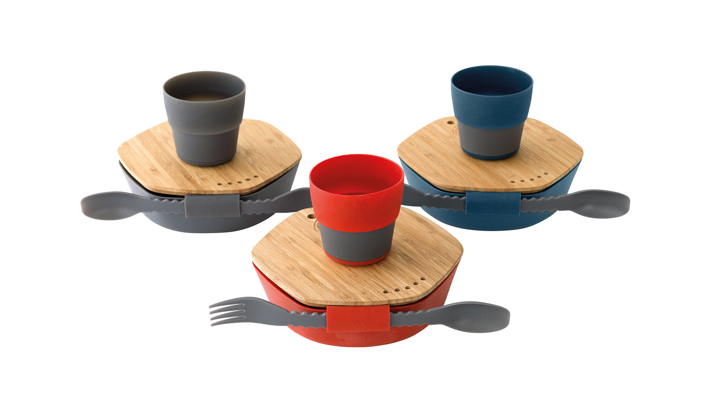 Travel tableware set Robens Leaf Meal Kit Ocean Blue (690277)
