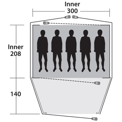 Outwell Haze 5 Gray (111160)