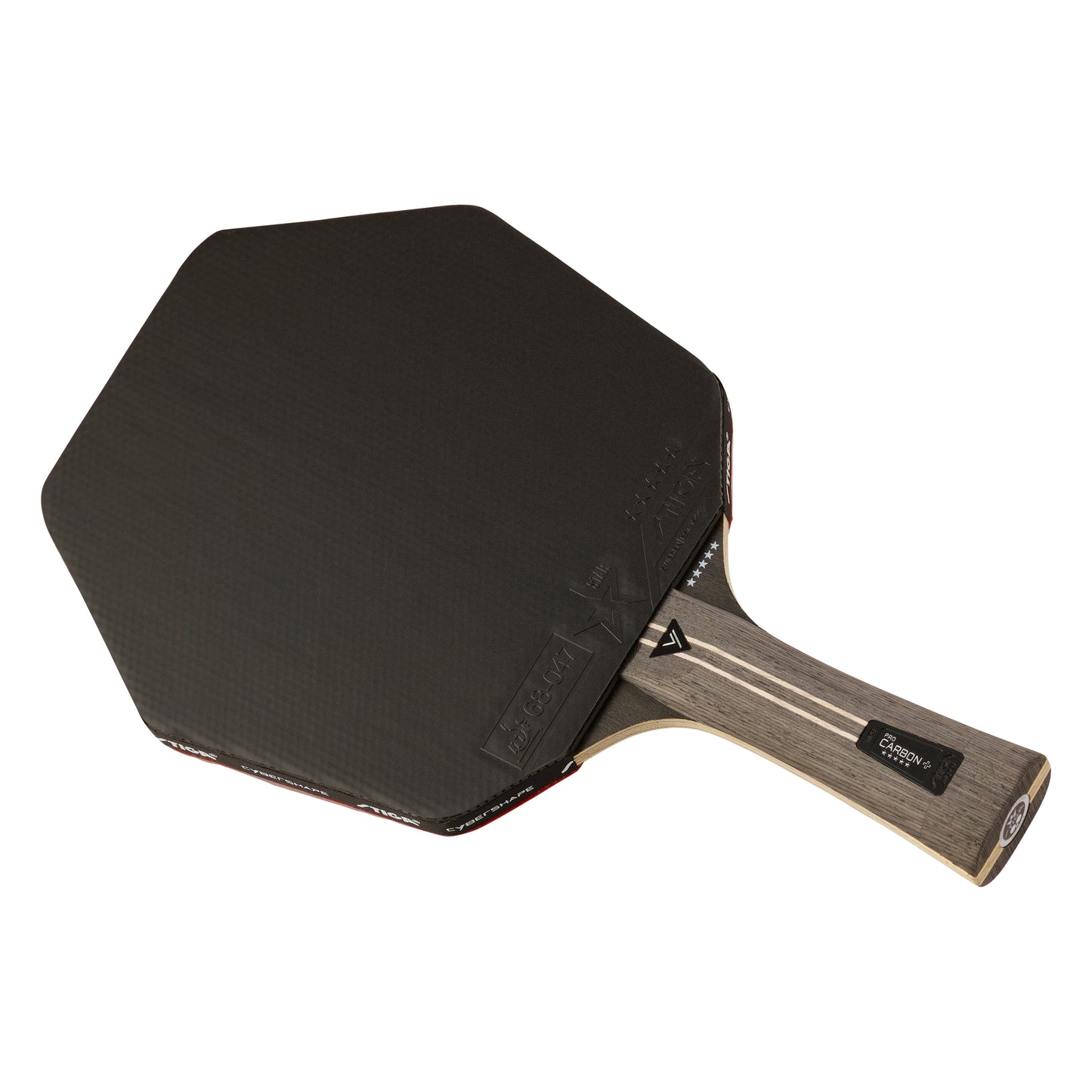 Table tennis racket Stiga Pro Carbon Plus Cybershape 5 Star FL (1215-0401-35)