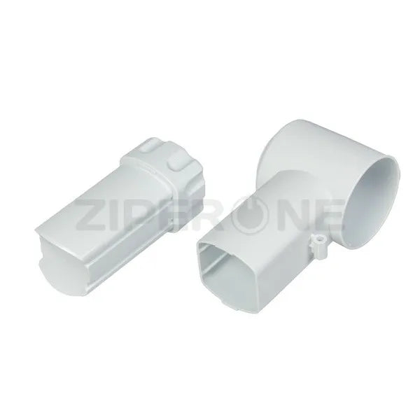 Grater housing with pusher 987.7030 for meat grinder Zelmer white