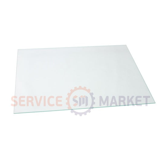 Shelf above the vegetable drawer in the refrigerator 481x331x4mm (glass without frame) Gorenje