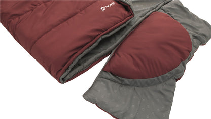 Sleeping bag Outwell Contour Lux Reversible/-3°C Red Right (230383)