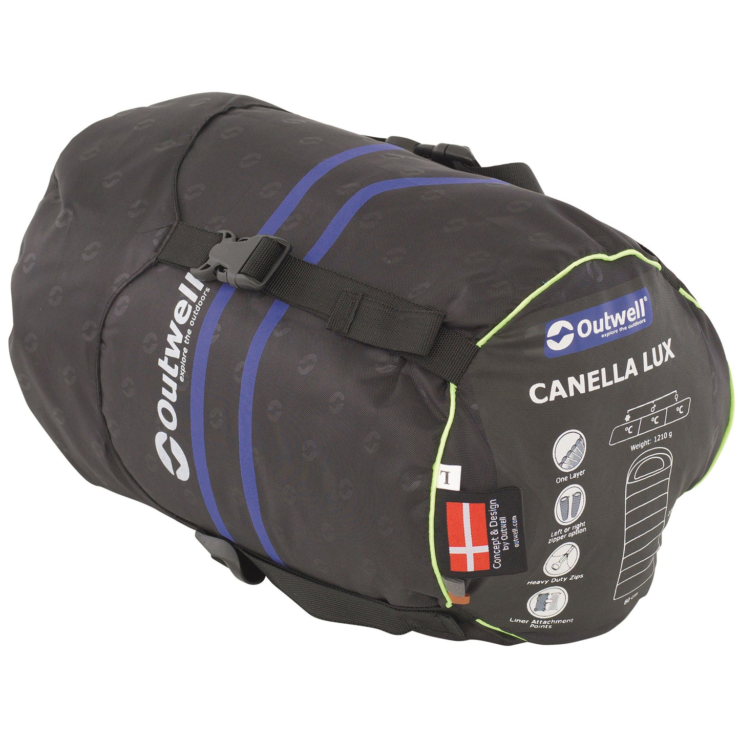 Sleeping bag Outwell Canella Lux/+4°C Warm Red Left (230358)