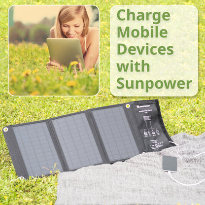 Portable charging device Sonya panel Bresser Mobile Solar Charger 21 Watt USB DC (3810030)