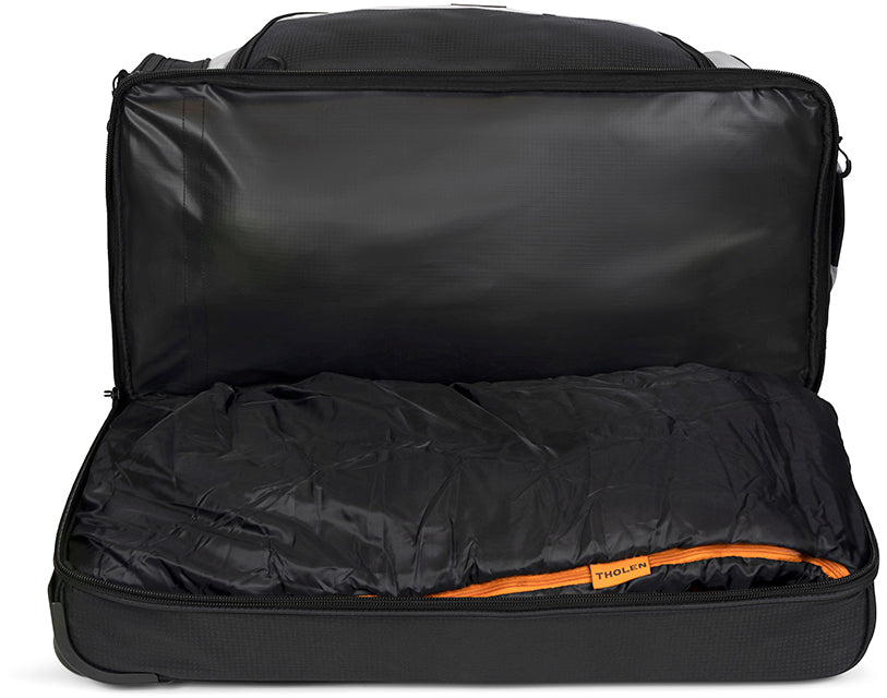 Travel bag on wheels TravelZ Wheelbag Doubleloader black 96L (603098)
