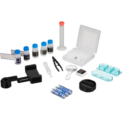 Bresser Junior 40x-640x Purple microscope with follow-up kit and smartphone adapter (8851300GSF000)