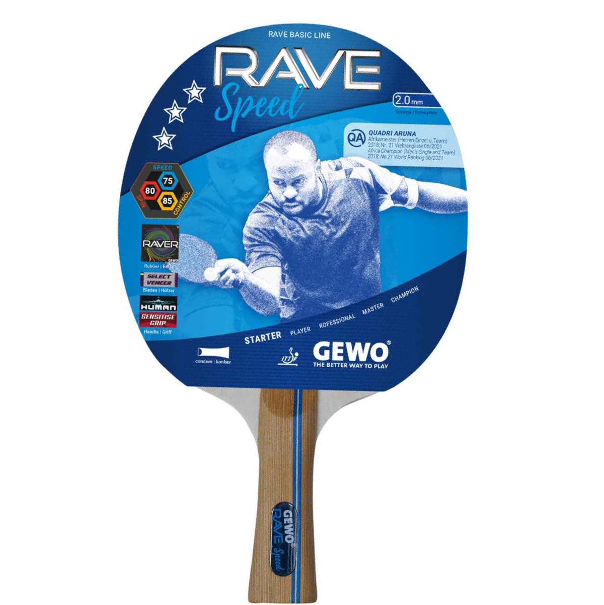 Rave Racket Table tennis racket Gewo Rave Speed FL (860100001) – Dostavka