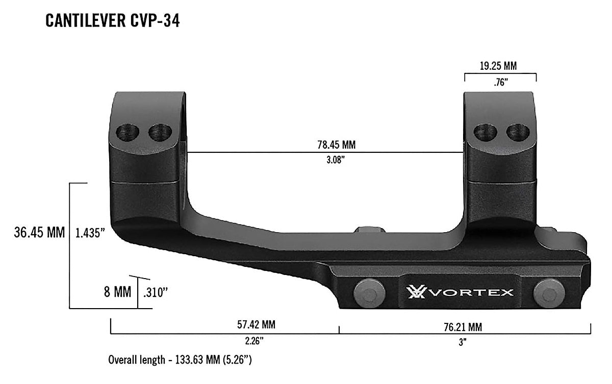 Vortex Pro 34mm Cantilever mount (CVP-34)