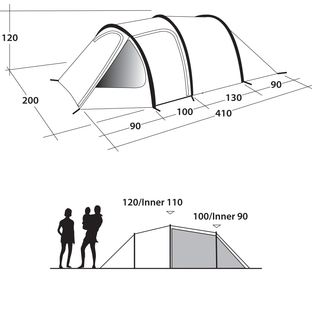 Outwell Earth 3 Blue (111050)