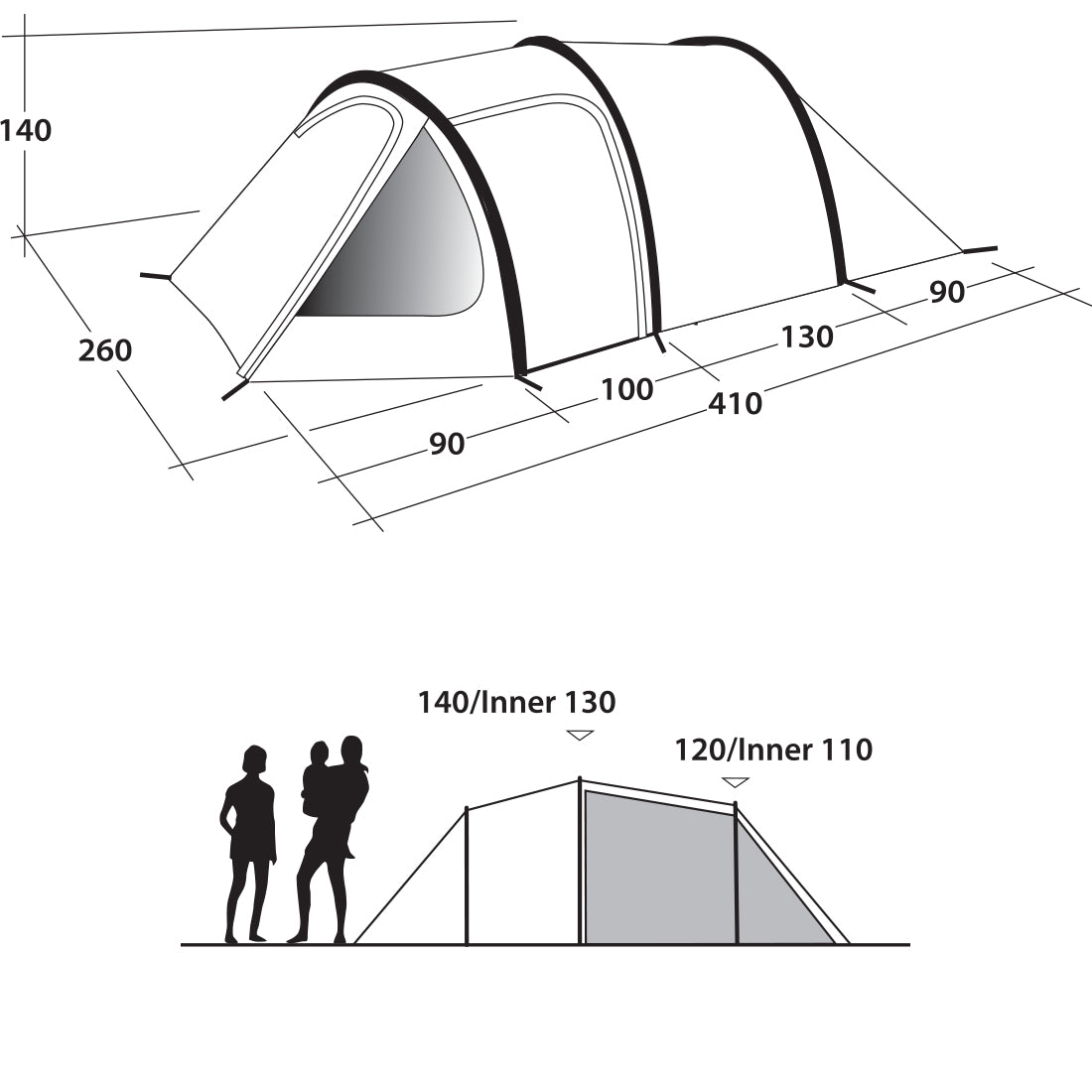 Outwell Earth 4 Blue (111051)