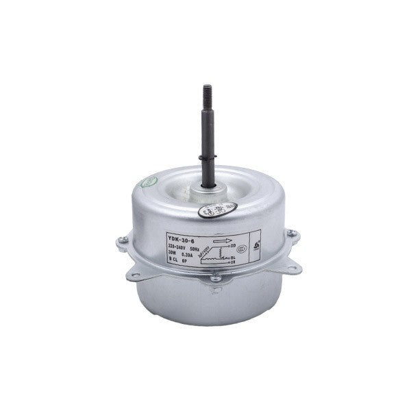 Beko air conditioner outdoor unit fan motor (YDK-30-6 30W 240V 0.39A) rod 8x63mm