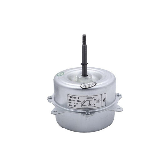 Beko air conditioner outdoor unit fan motor (YDK-30-6 30W 240V 0.39A) rod 8x63mm