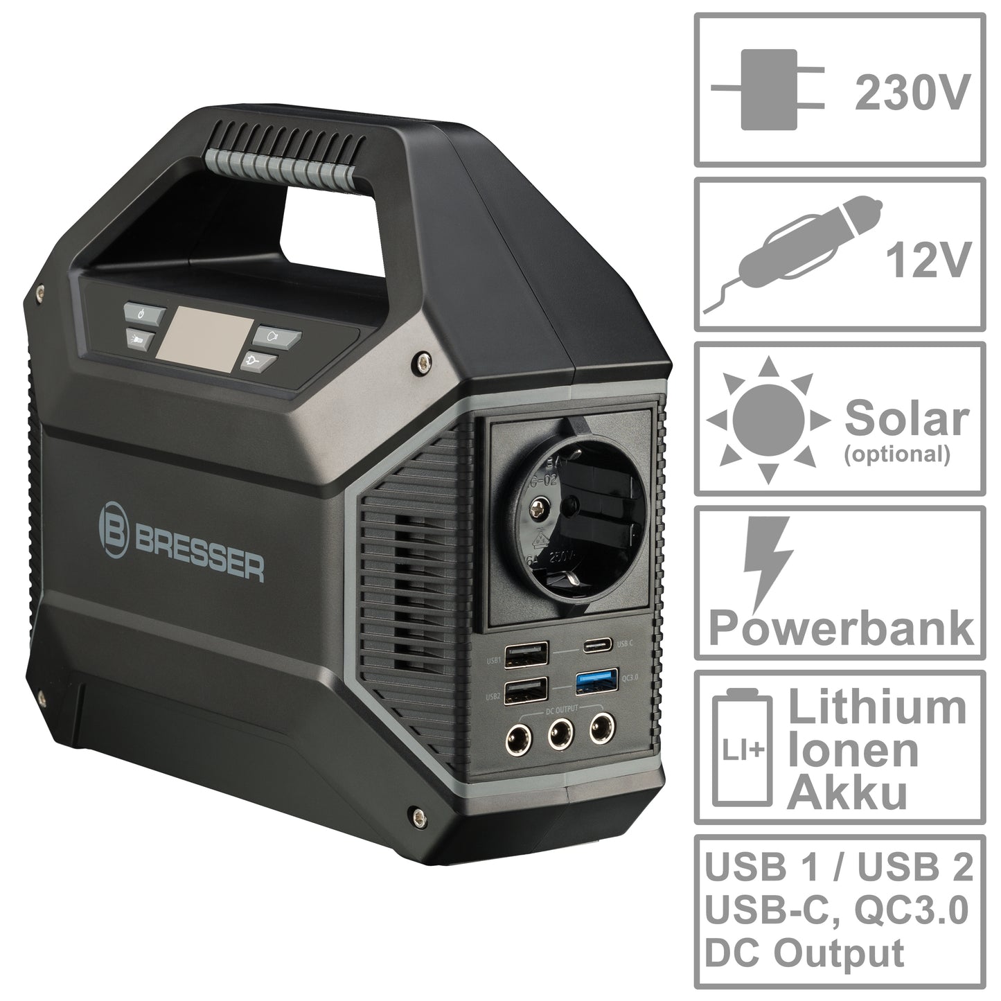 Portable charging station Bresser Portable Power Supply 100 Watt (3810000)