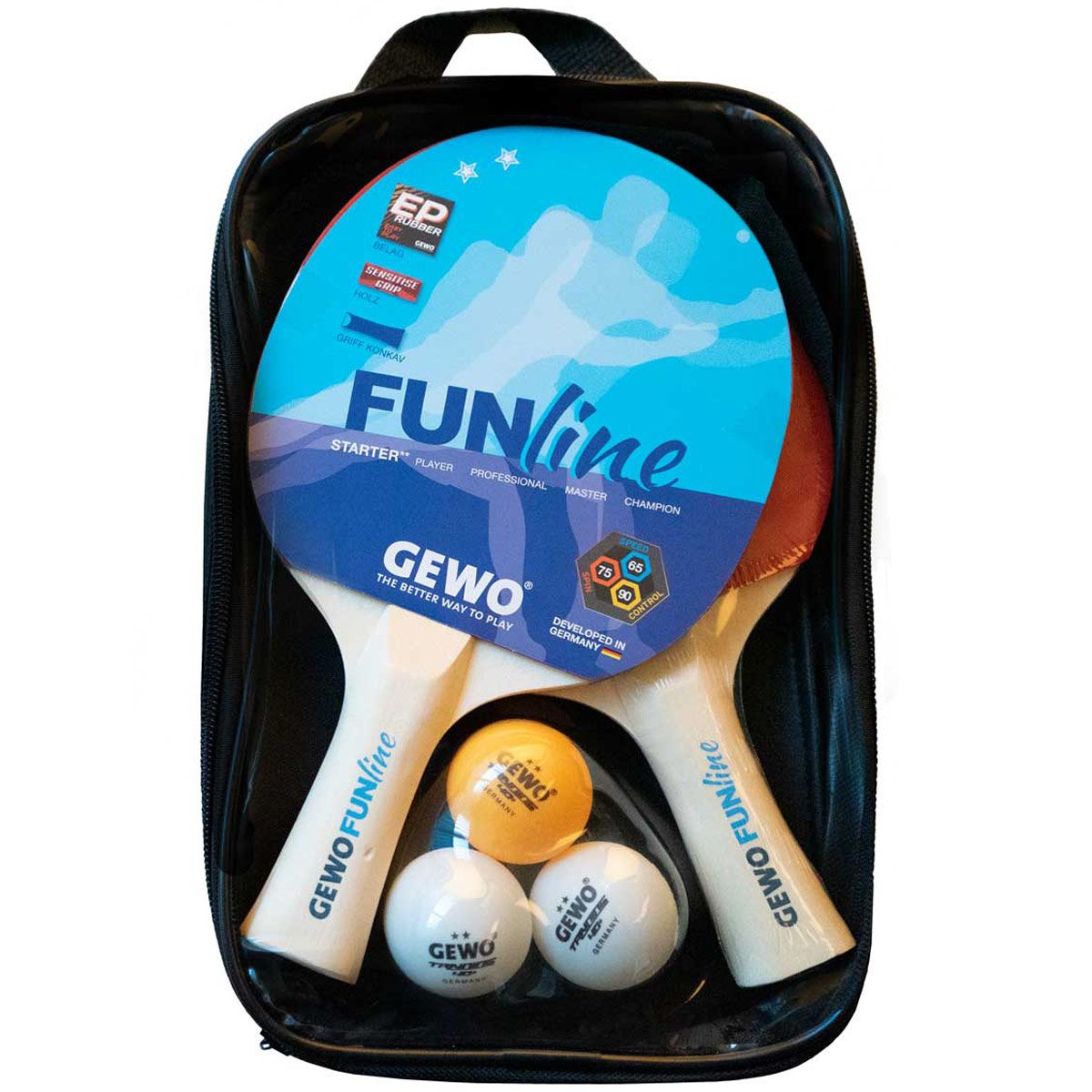 Gewo Double-Fun table tennis set + Flexx net (103360000)