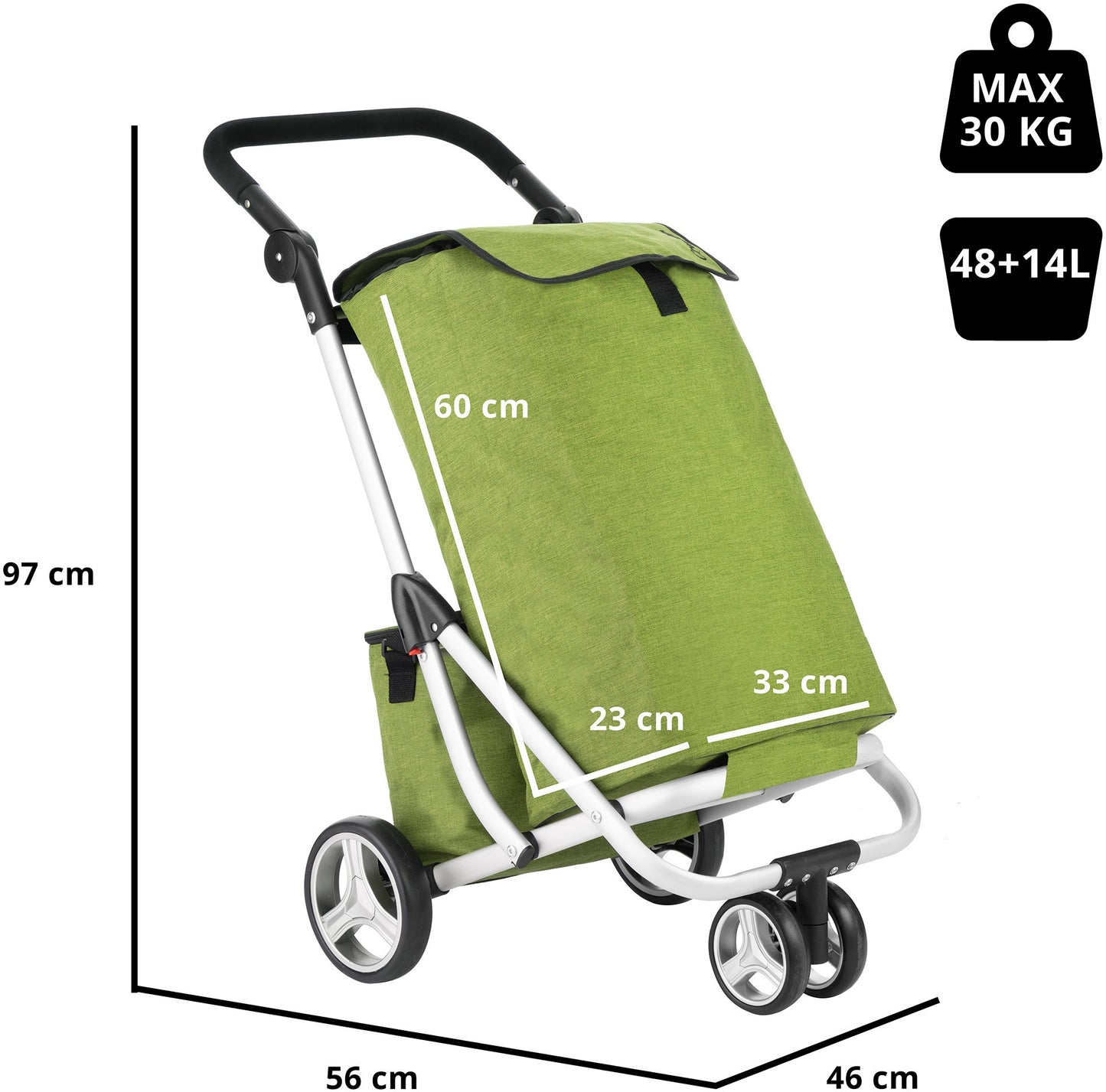 ShoppingCruiser 3 Wheels Green (650071)