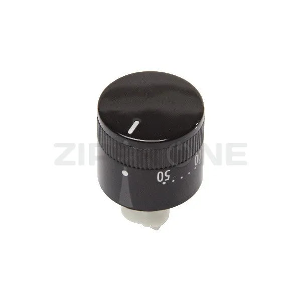 Temperature control knob for Gorenje oven black