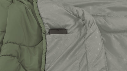 Sleeping bag Outwell Pine/+2°C Olive Green Left (230344)