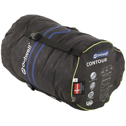 Sleeping bag Outwell Contour Reversible/+2°C Dark Purple Right (230372)