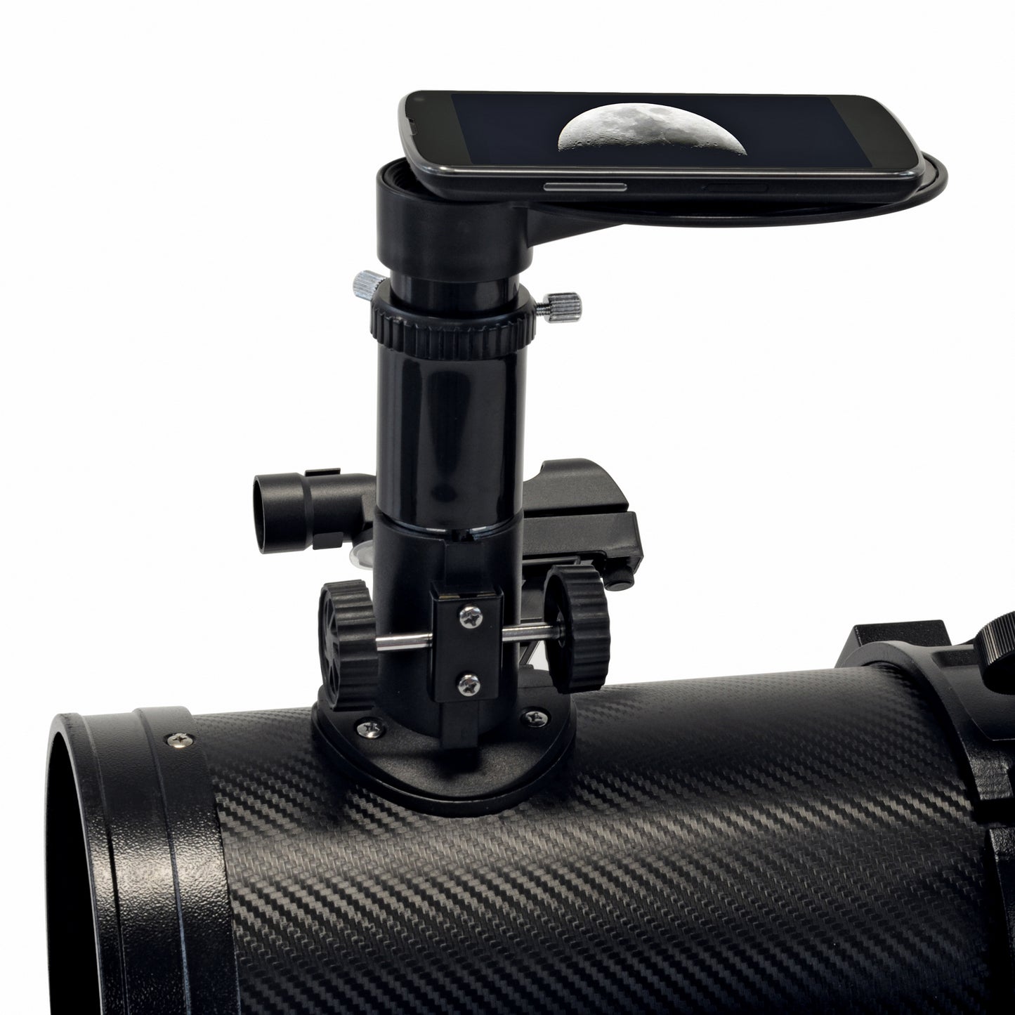 Bresser Venus Solar 76/700 AZ Carbon Telescope with Smartphone Adapter (4541009)