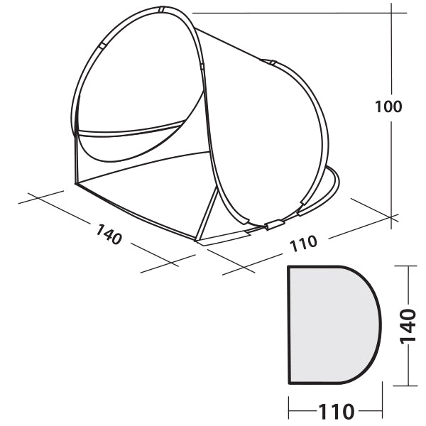 Beach tent Easy Camp Ocean 50 Ocean Blue (120299)